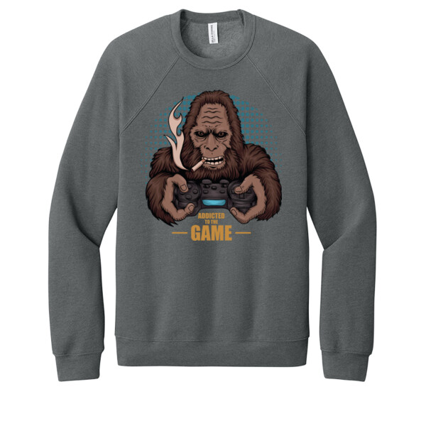 Gaming Bigfoot - Unisex Premium Fleece Crew Sweatshirt Thumbnail