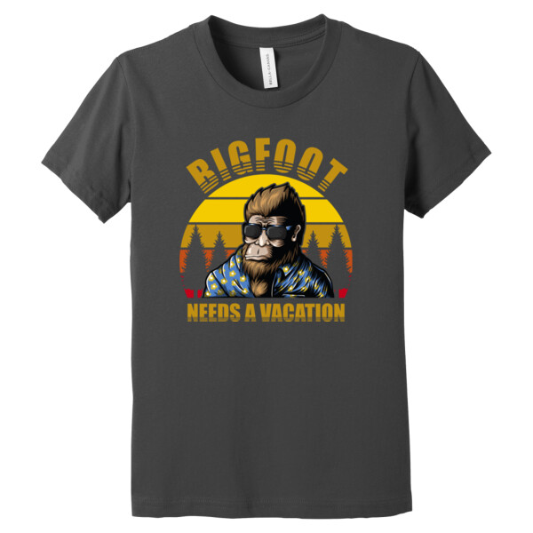 Bigfoot Vacation - Youth Premium Cotton T-Shirt Thumbnail