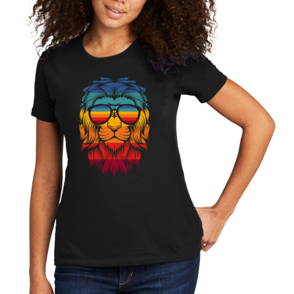 Cool Lion - Women's Premium Cotton T-Shirt Thumbnail
