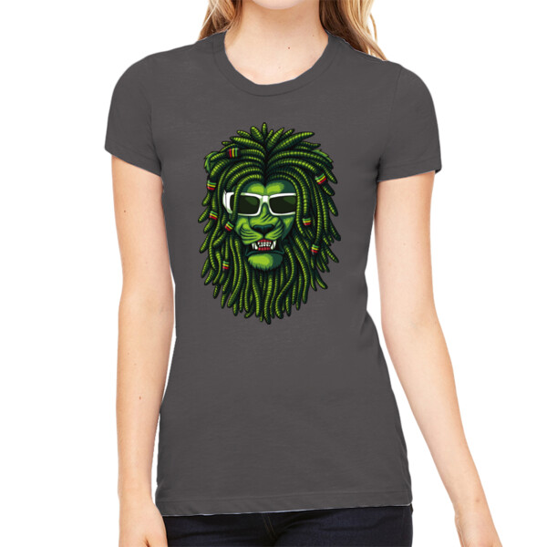 Green Lion - Women's Premium Cotton Slim Fit T-SHirt Thumbnail