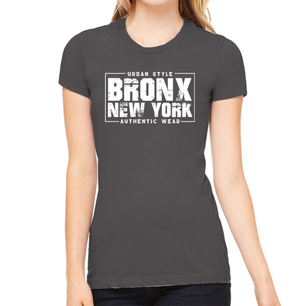 The Bronx - Women's Premium Cotton Slim Fit T-SHirt Thumbnail