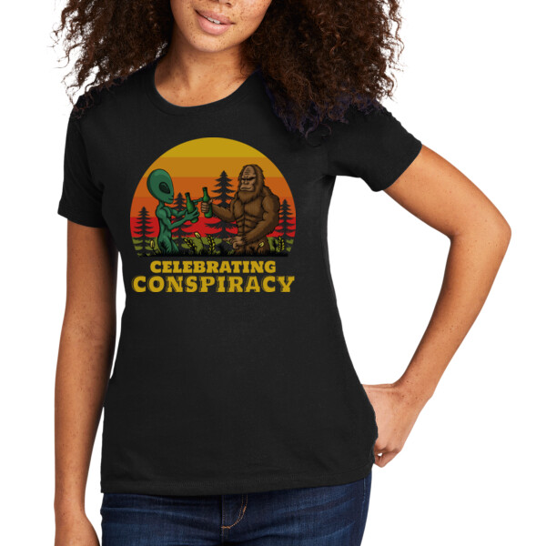 Celebrating Conspiracy - Women's Premium Cotton T-Shirt Thumbnail