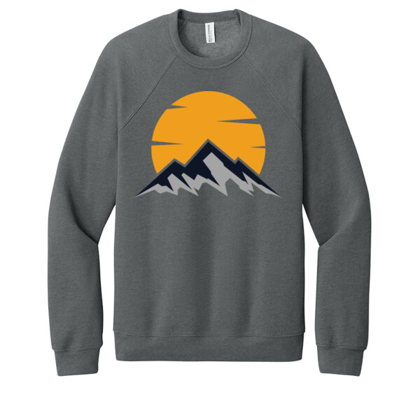 Mountain  Sunrise - Unisex Premium Fleece Crew Sweatshirt Thumbnail