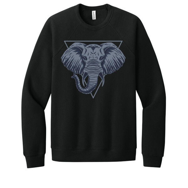 Elephant - Unisex Premium Fleece Crew Sweatshirt Thumbnail