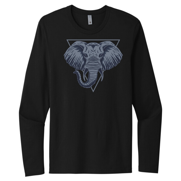 Elephant - Unisex Premium Cotton Long Sleeve T-Shirt Thumbnail