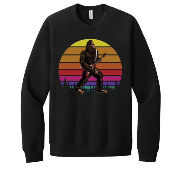 Bigfoot Rockstar - Unisex Premium Fleece Crew Sweatshirt Thumbnail