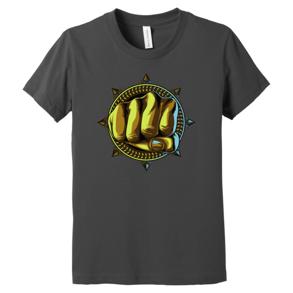 Powerful Fist - Youth Premium Cotton T-Shirt Thumbnail