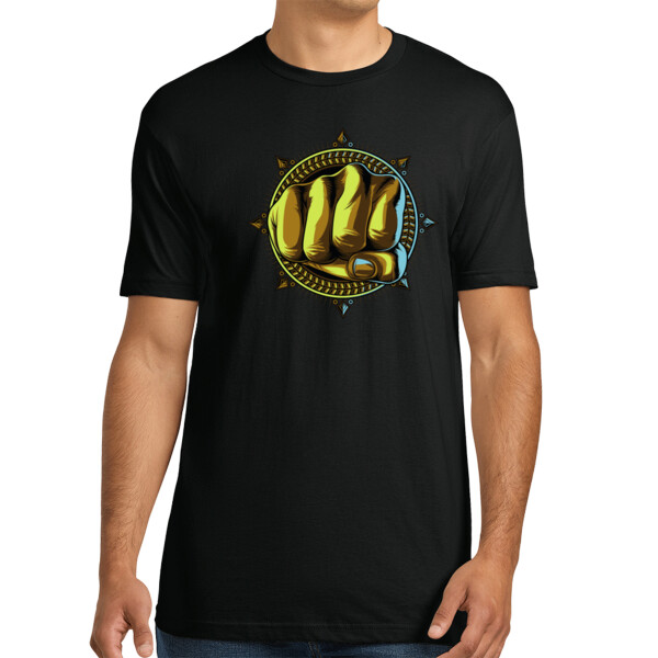 Powerful Fist - Unisex Premium Cotton T-Shirt Thumbnail