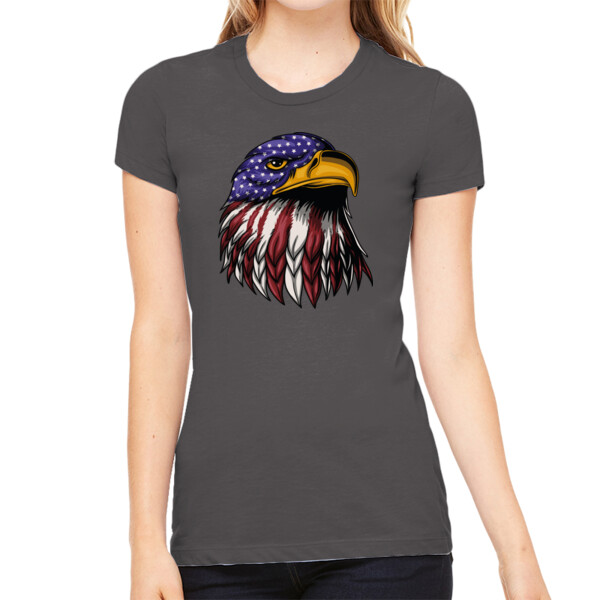 Eagle USA - Women's Premium Cotton Slim Fit T-SHirt Thumbnail