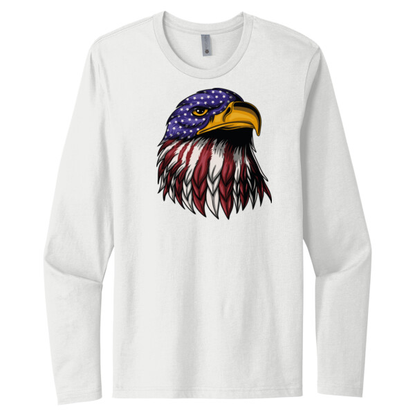 Eagle USA - Unisex Premium Cotton Long Sleeve T-Shirt Thumbnail