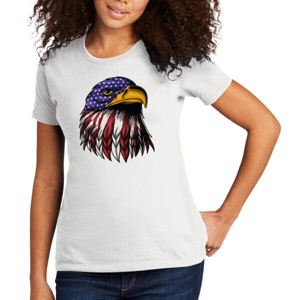 Eagle USA - Women's Premium Cotton T-Shirt Thumbnail