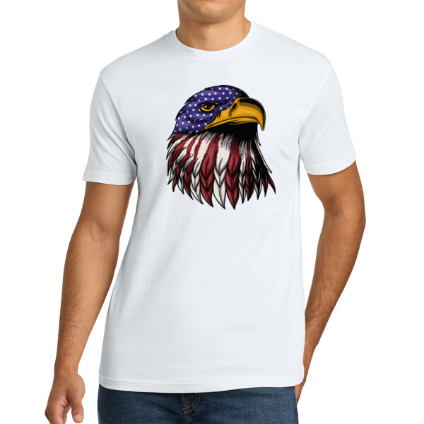 Eagle USA - Unisex Premium Cotton T-Shirt Thumbnail