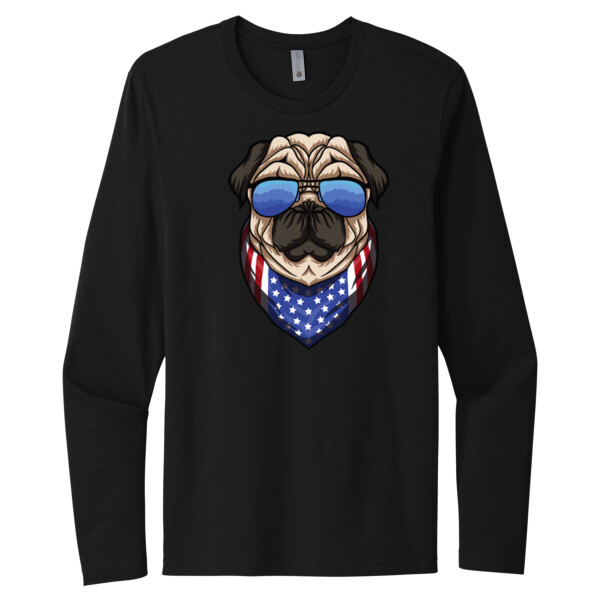 American Pug - Unisex Premium Cotton Long Sleeve T-Shirt Thumbnail