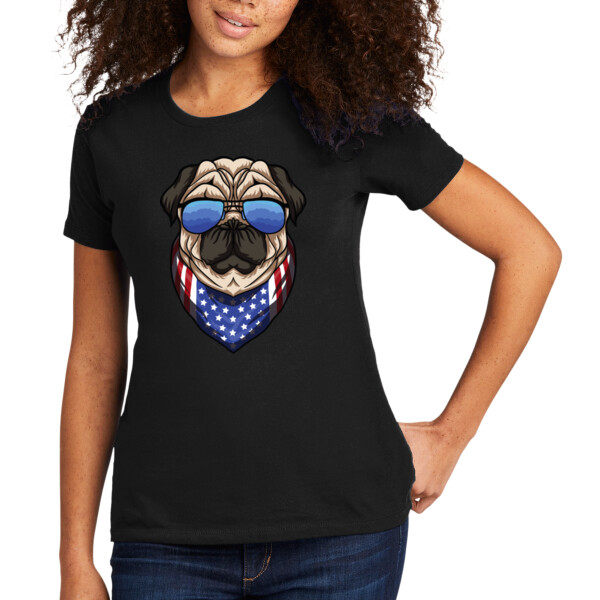 American Pug - Women's Premium Cotton T-Shirt Thumbnail