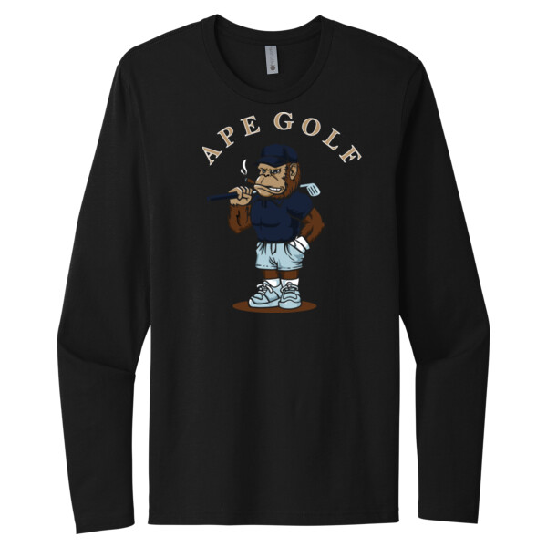 Ape Golf - Unisex Premium Cotton Long Sleeve T-Shirt Thumbnail
