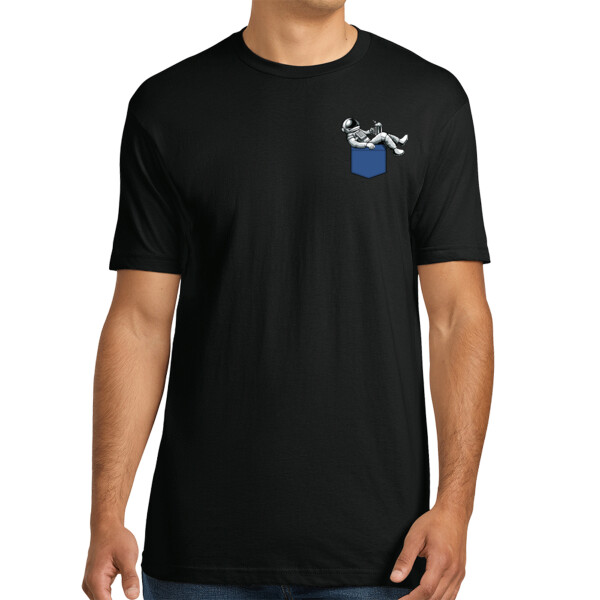 Pocket Astronaut - Unisex Premium Cotton T-Shirt Thumbnail