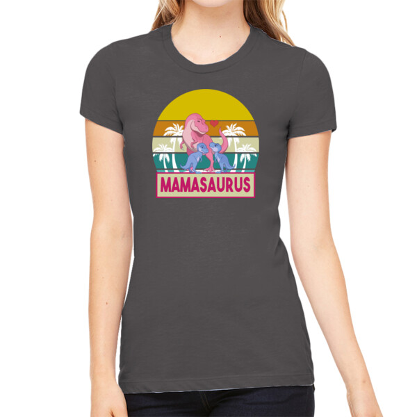 Mamasaurus - Women's Premium Cotton Slim Fit T-SHirt Thumbnail
