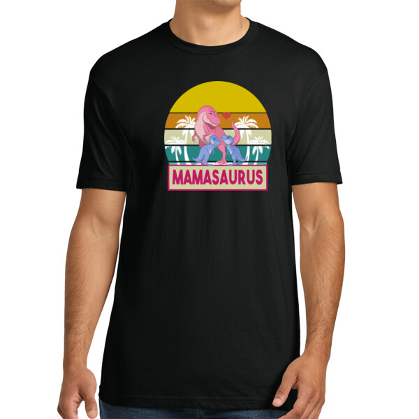 Mamasaurus - Unisex Premium Cotton T-Shirt Thumbnail