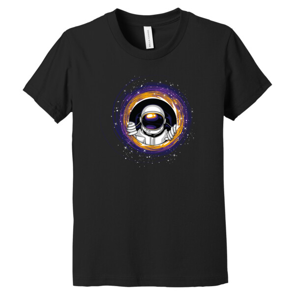 Black Hole Astronaut - Youth Premium Cotton T-Shirt Thumbnail