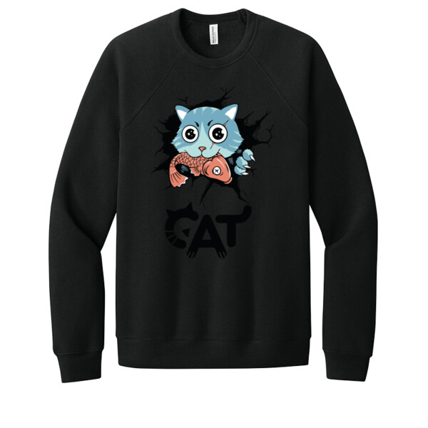 Cat - Unisex Premium Fleece Crew Sweatshirt Thumbnail