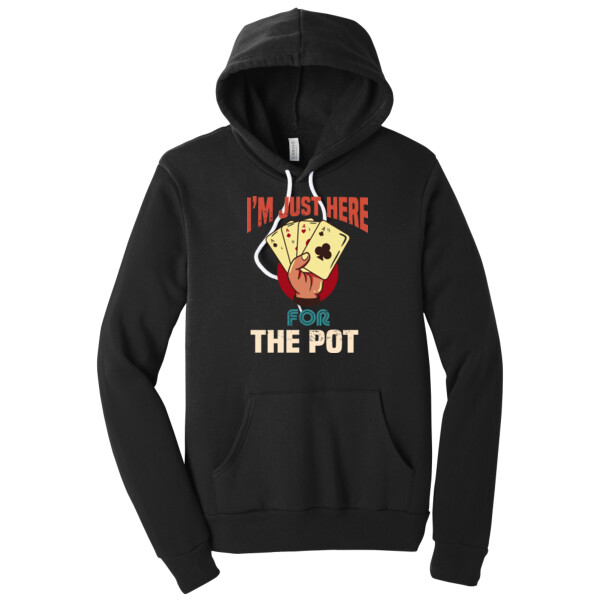 Here For The Pot - Unisex Premium Fleece Pullover Hoodie Thumbnail