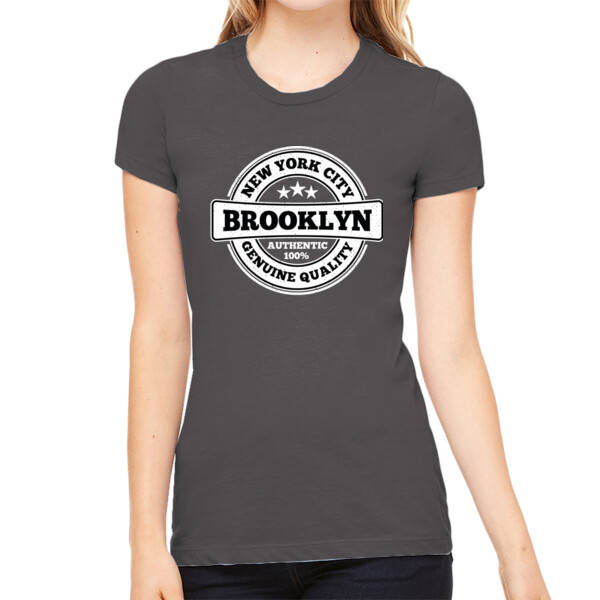 NYC Brooklyn - Women's Premium Cotton Slim Fit T-SHirt Thumbnail