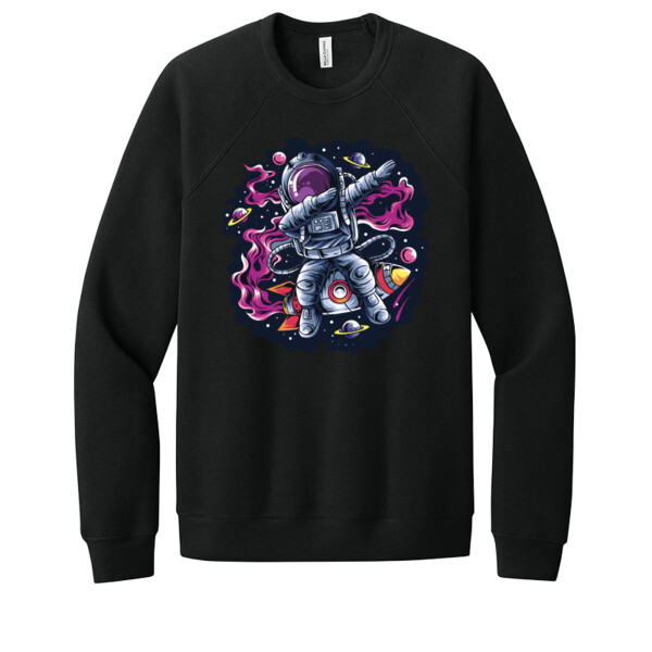 Dabbing Astronaut - Unisex Premium Fleece Crew Sweatshirt Thumbnail
