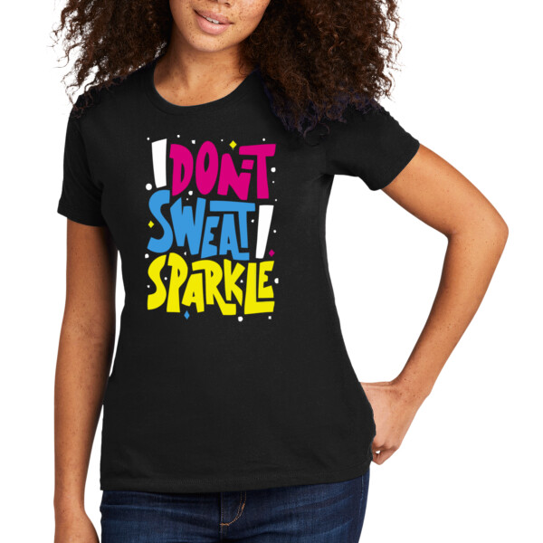 Don't Sweat Sparkle - Women's Premium Cotton T-Shirt Thumbnail