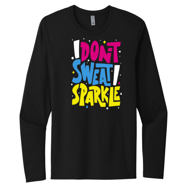 Don't Sweat Sparkle - Unisex Premium Cotton Long Sleeve T-Shirt Thumbnail