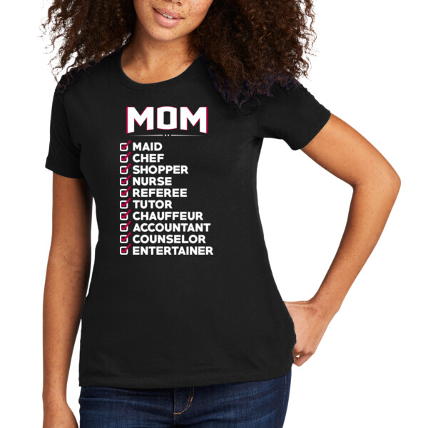 Mom List - Women's Premium Cotton T-Shirt Thumbnail