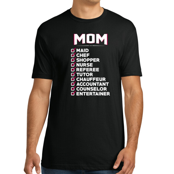 Mom List - Unisex Premium Cotton T-Shirt Thumbnail