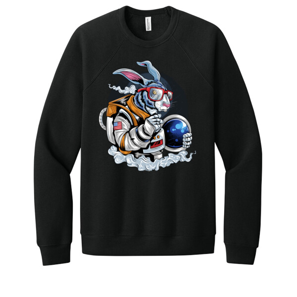 Rabbit Astronaut - Unisex Premium Fleece Crew Sweatshirt Thumbnail