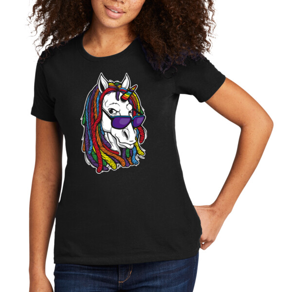 Hippie Unicorn - Women's Premium Cotton T-Shirt Thumbnail