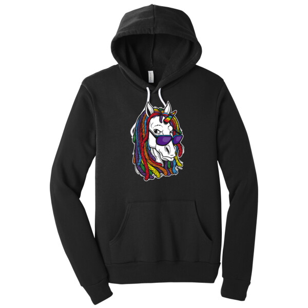 Hippie Unicorn - Unisex Premium Fleece Pullover Hoodie Thumbnail