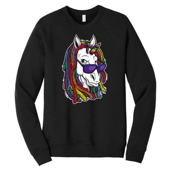Hippie Unicorn - Unisex Premium Fleece Crew Sweatshirt Thumbnail