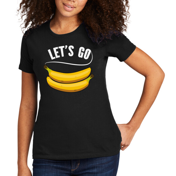 Lets Go Bananas - Women's Premium Cotton T-Shirt Thumbnail