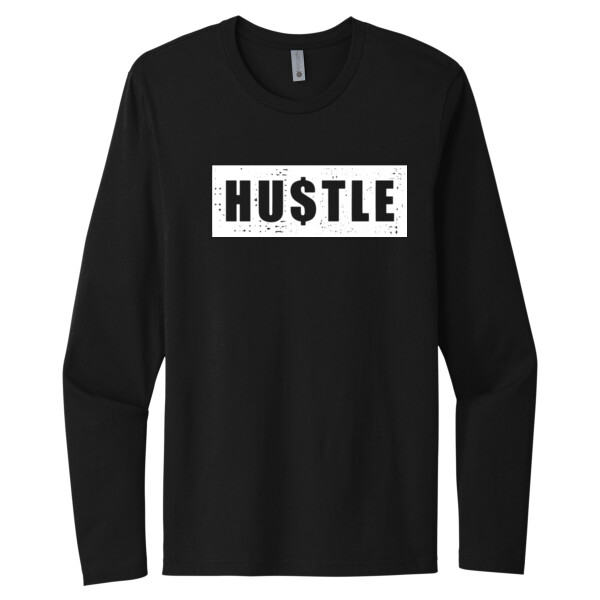 Hustle - Unisex Premium Cotton Long Sleeve T-Shirt Thumbnail