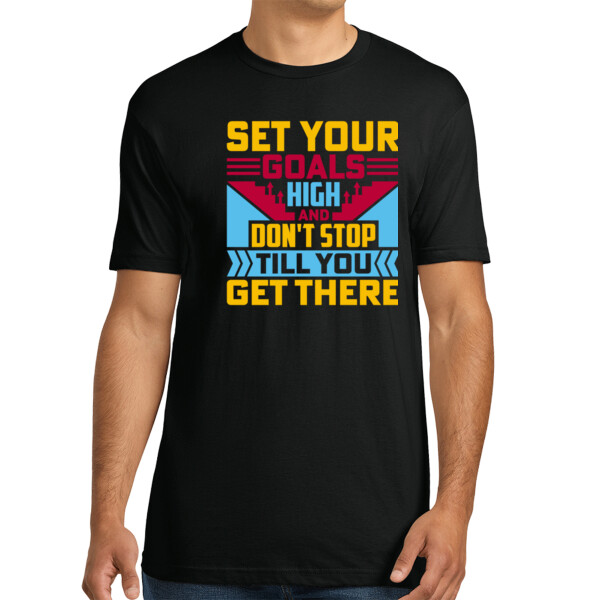 Set Goals - Unisex Premium Cotton T-Shirt Thumbnail