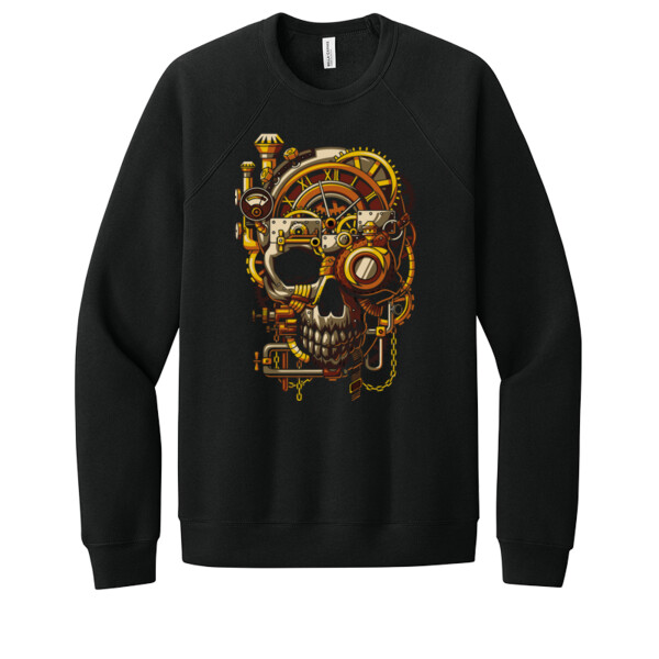 Mechanic Skull - Unisex Premium Fleece Crew Sweatshirt Thumbnail