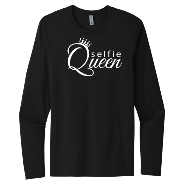 Selfie Queen - Unisex Premium Cotton Long Sleeve T-Shirt Thumbnail