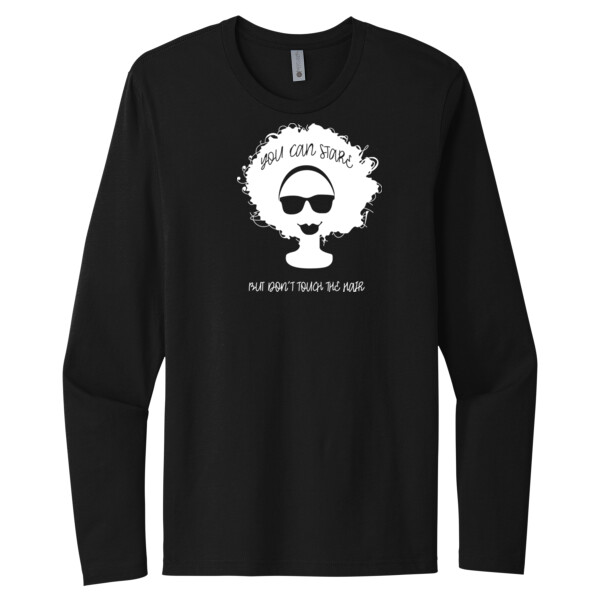 Stare Don't Touch - Unisex Premium Cotton Long Sleeve T-Shirt Thumbnail