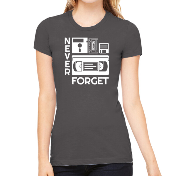 Never Forget - Women's Premium Cotton Slim Fit T-SHirt Thumbnail