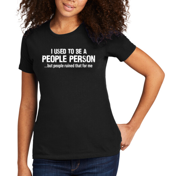Not A People Person - Women's Premium Cotton T-Shirt Thumbnail