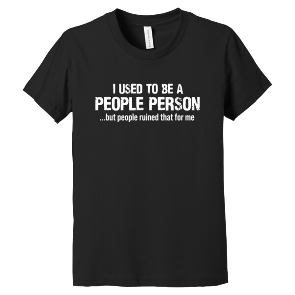 Not A People Person - Youth Premium Cotton T-Shirt Thumbnail