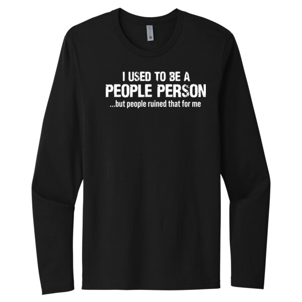 Not A People Person - Unisex Premium Cotton Long Sleeve T-Shirt Thumbnail