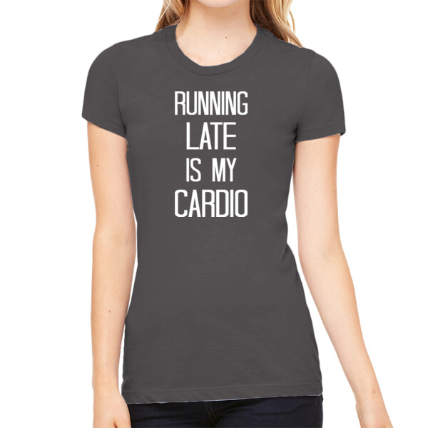 Running Late - Women's Premium Cotton Slim Fit T-SHirt Thumbnail