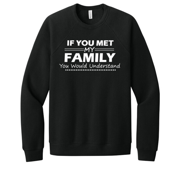 My Family - Unisex Premium Fleece Crew Sweatshirt Thumbnail