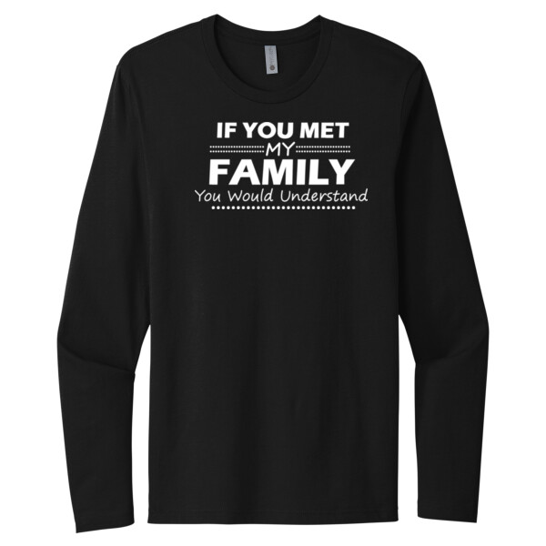 My Family - Unisex Premium Cotton Long Sleeve T-Shirt Thumbnail
