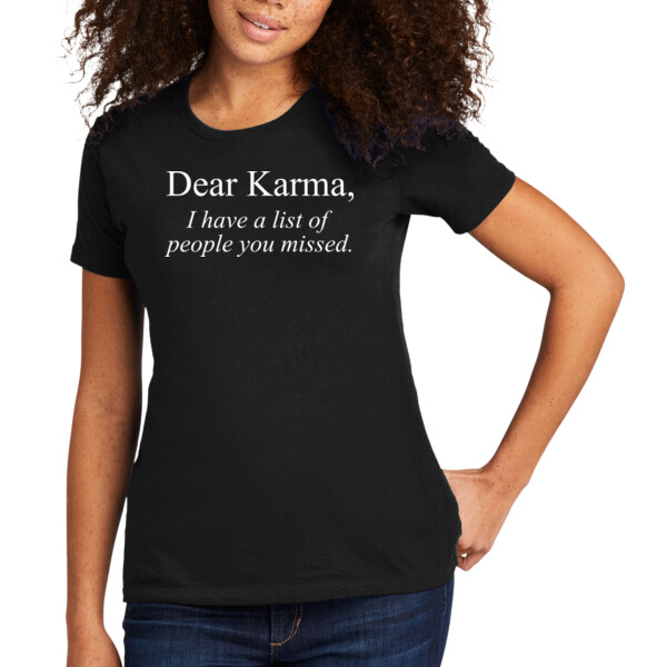 Dear Karma - Women's Premium Cotton T-Shirt Thumbnail