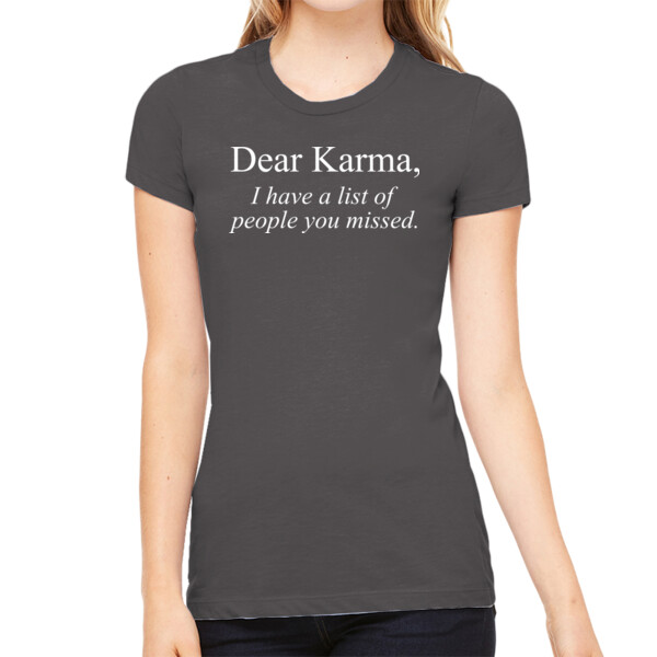 Dear Karma - Women's Premium Cotton Slim Fit T-SHirt Thumbnail